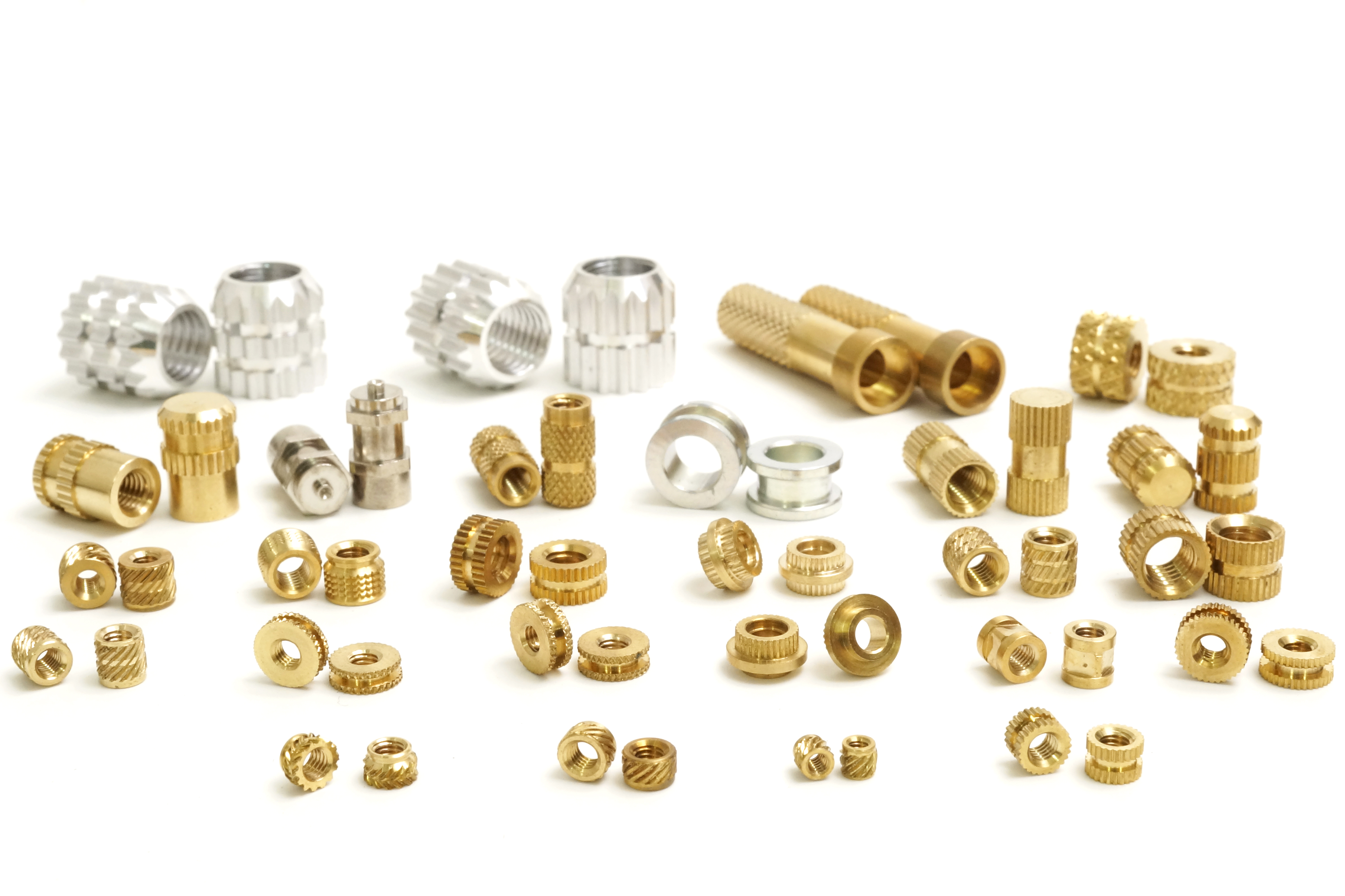 VF Decolletage – Custom CNC Machined Threaded Inserts (Brass, Stainless Steel, Aluminum) - VF Decolletage High-precision brass, stainless steel, and aluminum threaded inserts manufactured by VF Decolletage